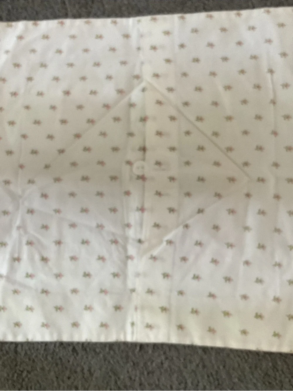 Vintage Laura Ashley 15 1/2 inch Square Pillow Sham